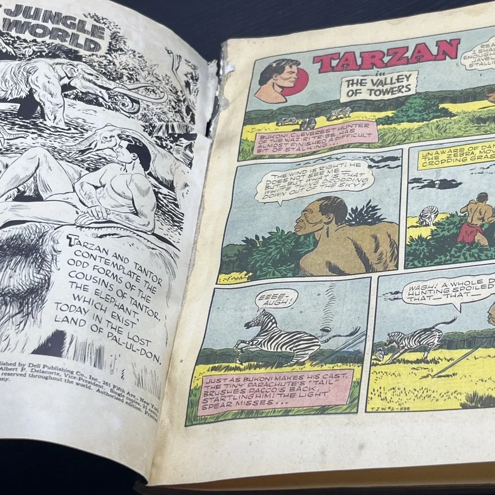 Tarzan's‎ Jungle Annual #2 Giant Dell Comics 1953 Golden Age Tarzan Comic
